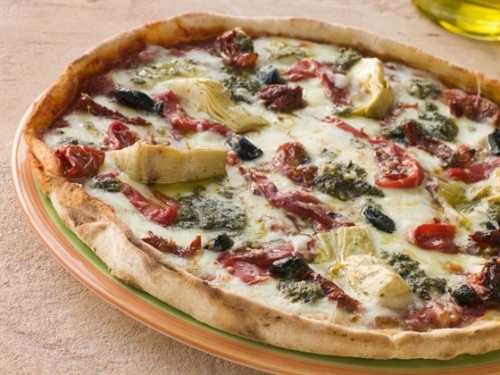 Пицца с запеченными овощами
