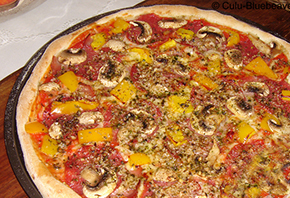 Пицца приготовленная на гриле